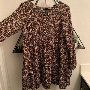Wild Fable Long Sleeve Floral Babydoll Dress